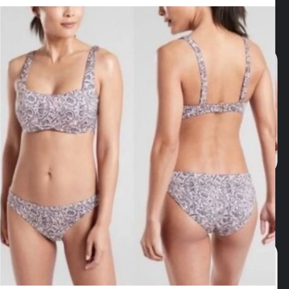 Athleta Aqualuxe Batik Bikini Swim Set